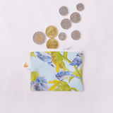 Coin Purse - Blue Jay and Sunflower