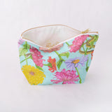 Toiletry Pouch - Zinnia and Garden Insect